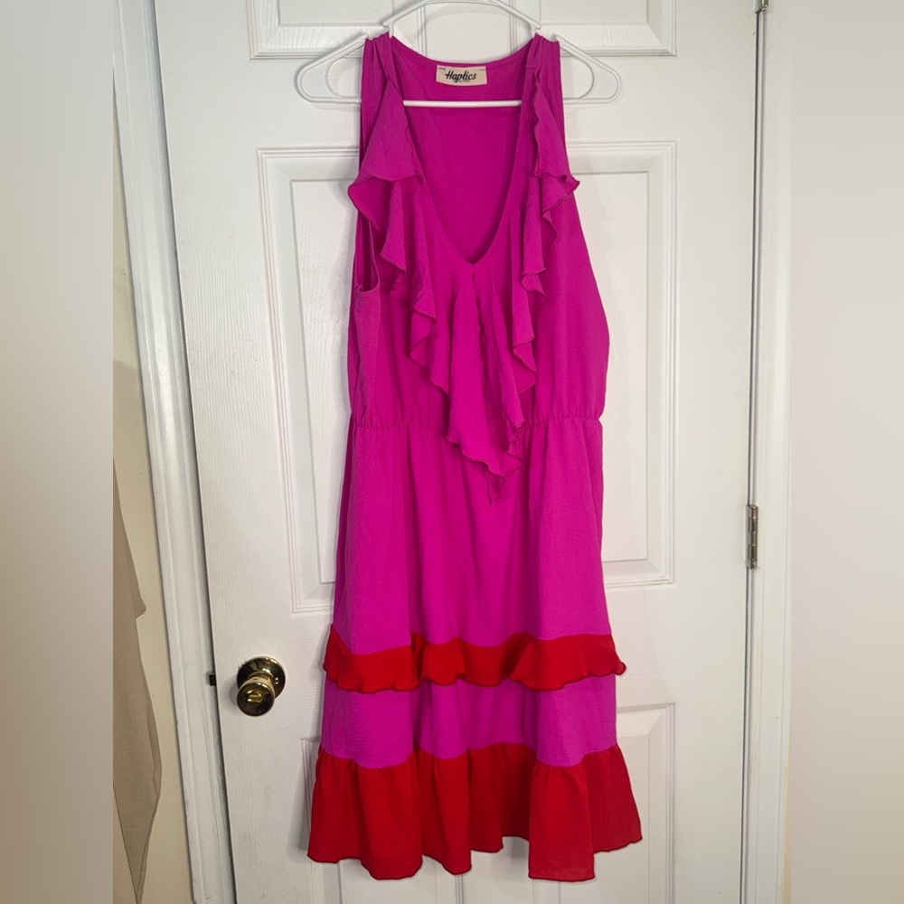 Haptics Ruffle Midi Dress - Picture 3 of 7